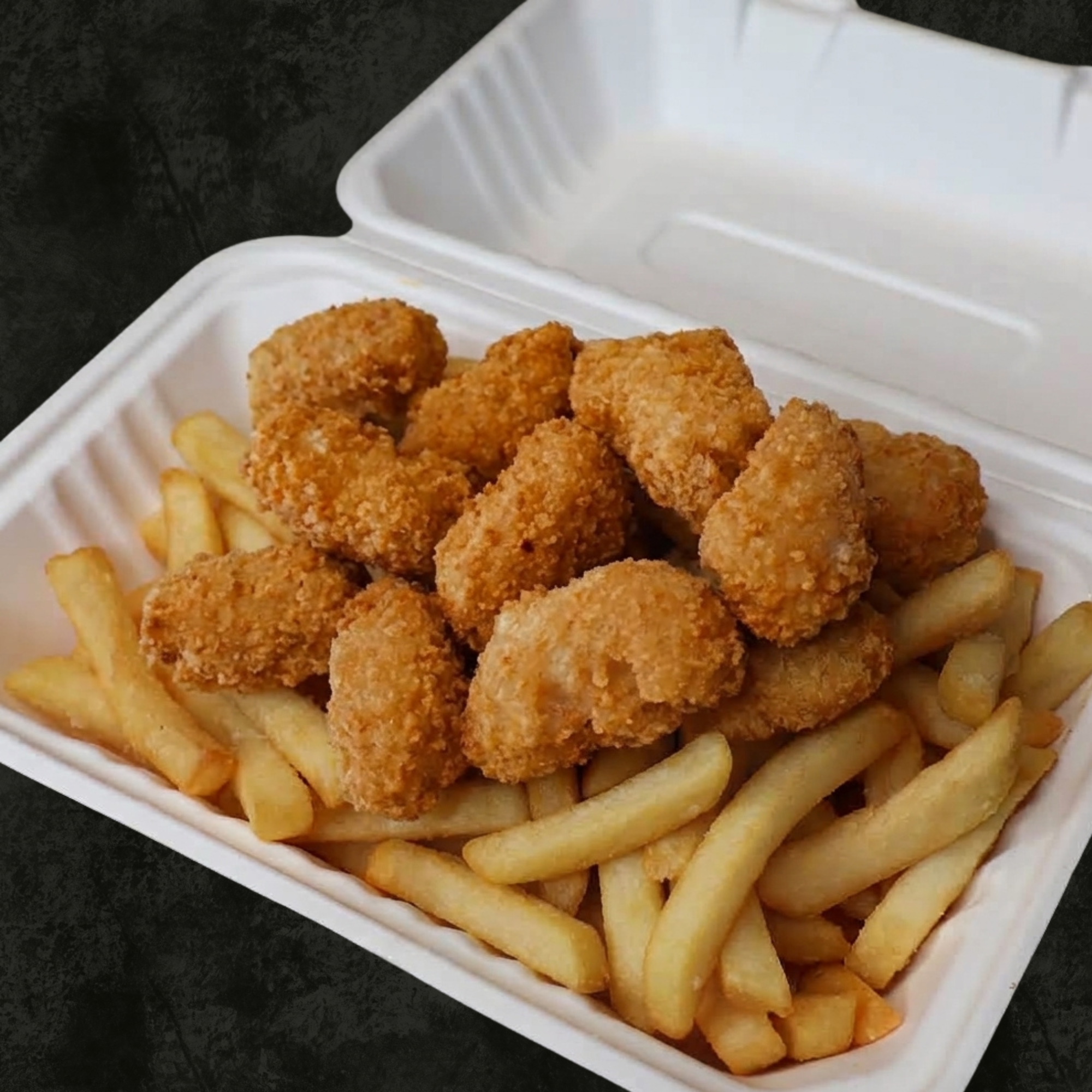 10pc Scampi & Chips
