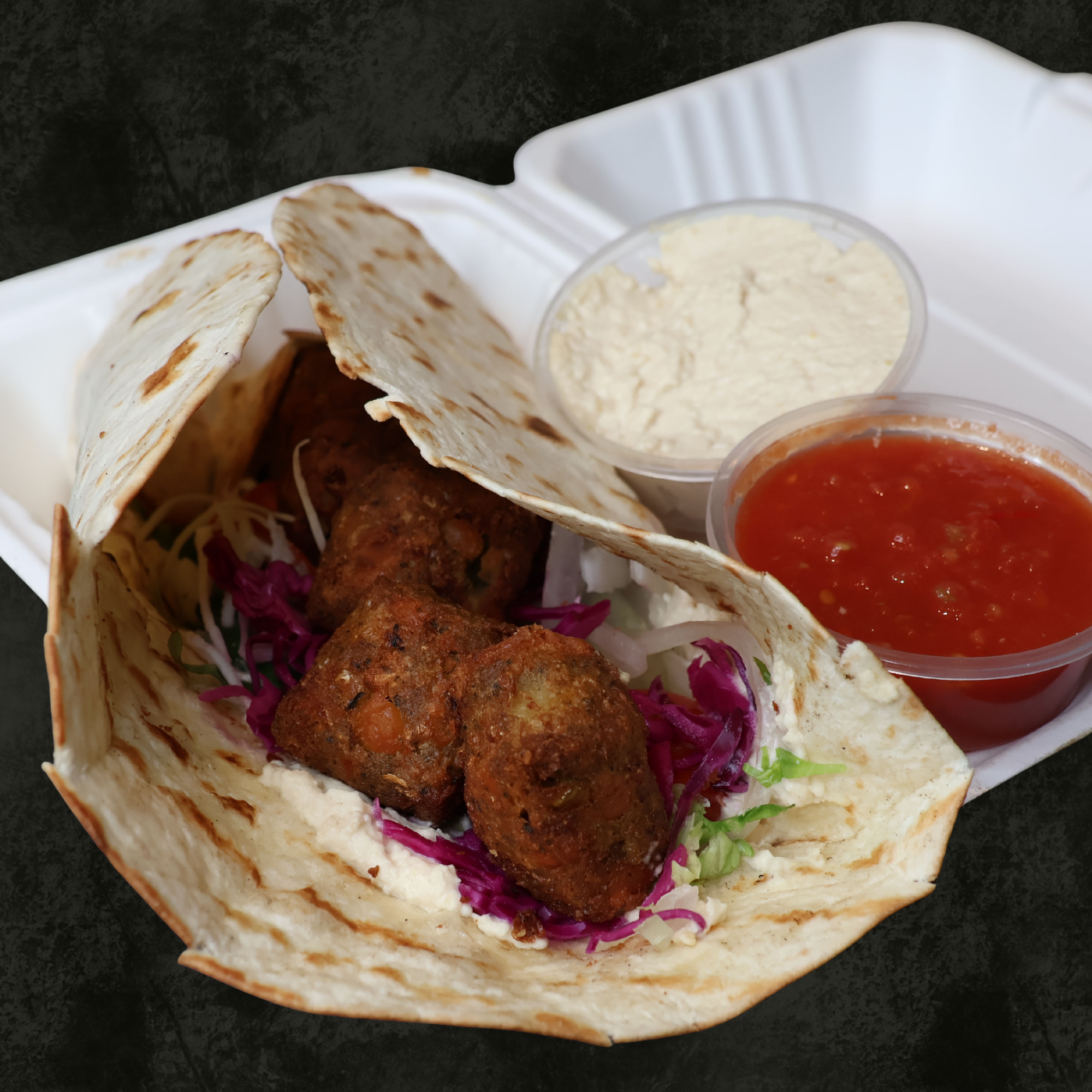 Falafel Humus Wrap